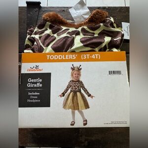 Celebrate Toddler Giraffe Costume size 3T-4T